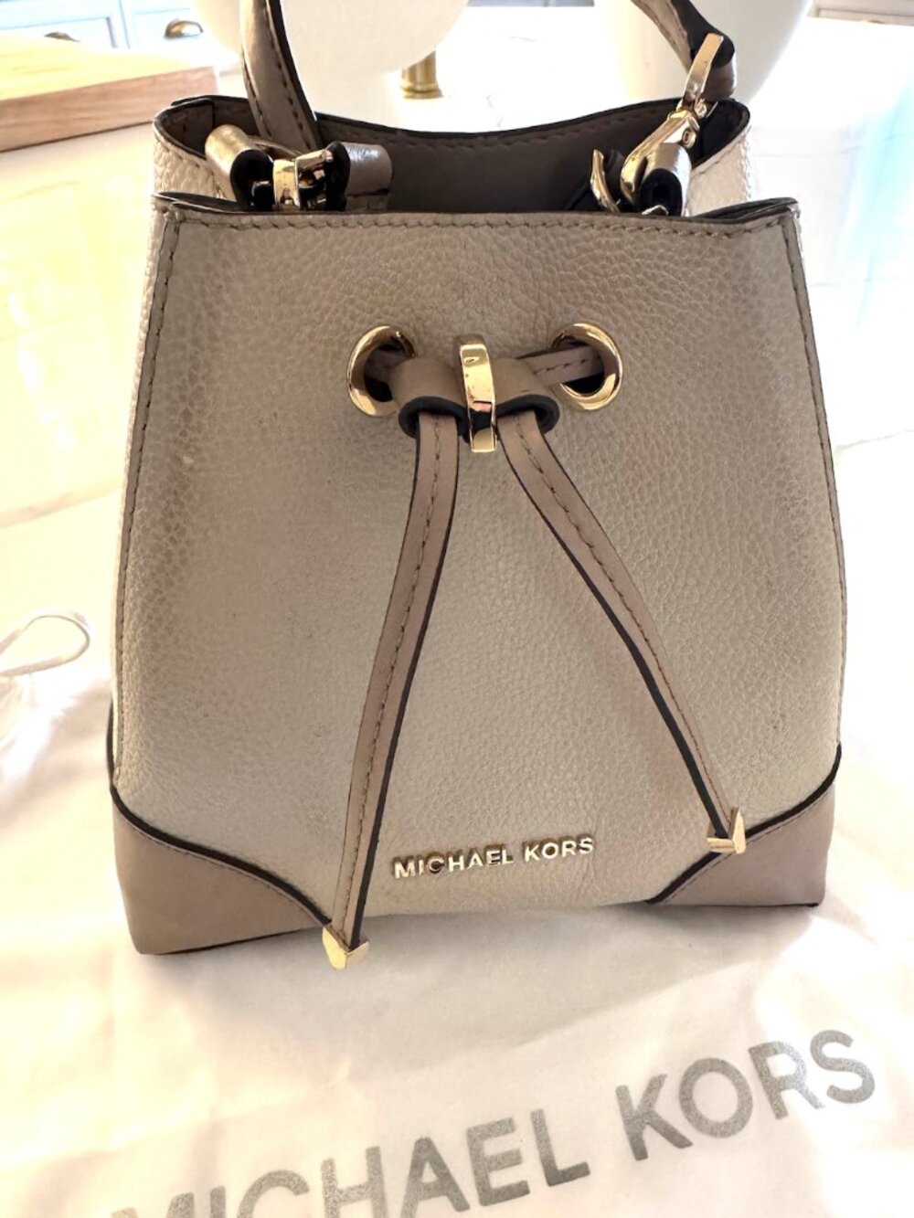 Michael Kors Mini Bag Cream and Tan
